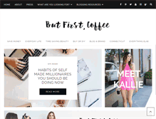Tablet Screenshot of butfirstcoffeeblog.com